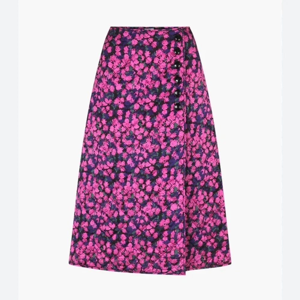 Baum und pferdgarten Vibrant Pink Floral A-Line maxi skirt NWT - Picture 1 of 4